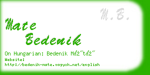 mate bedenik business card